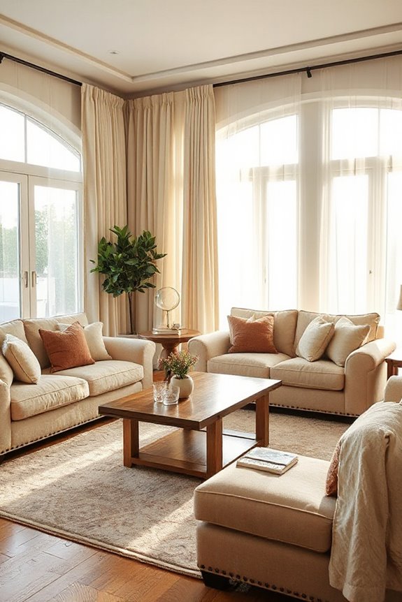 Don’t Miss These 22 Stunning Living Rooms in Warm Neutrals 37 airy inviting neutral decor