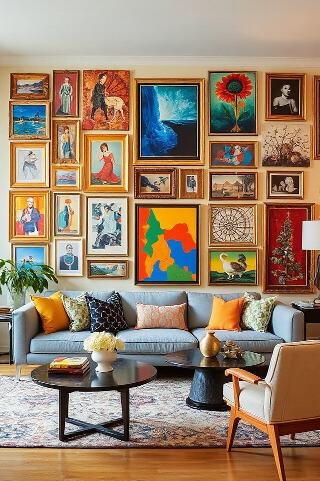 artful gallery wall displays