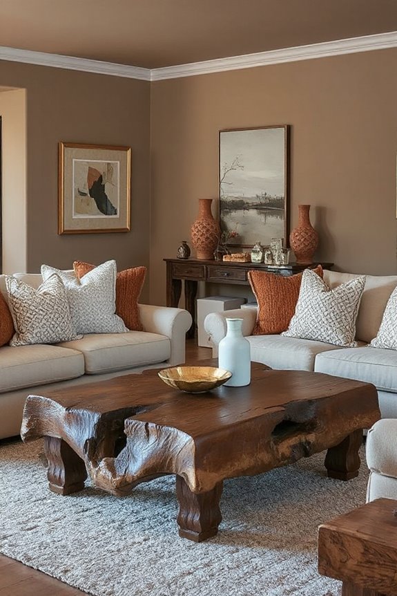 Don’t Miss These 22 Stunning Living Rooms in Warm Neutrals 135 artistic accents for neutrals