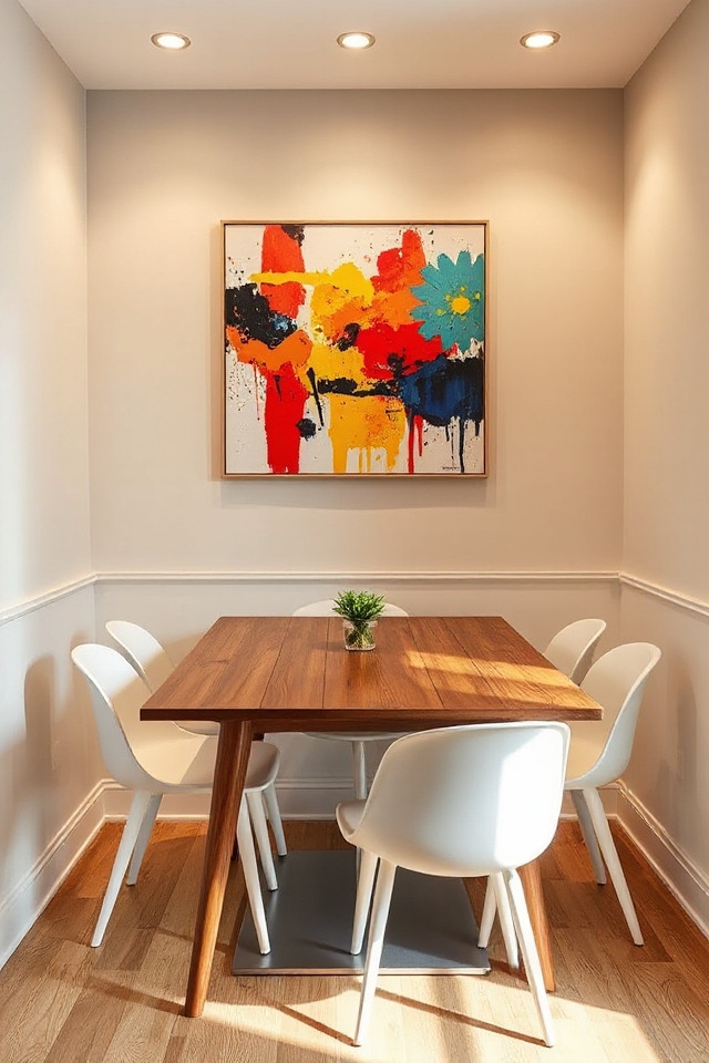 artwork at eye level