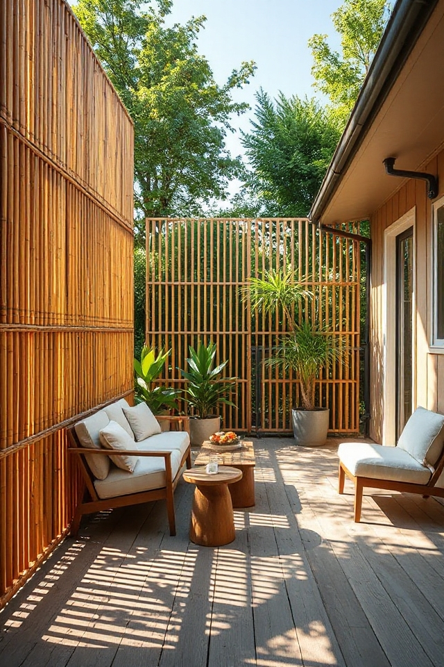 22 Deck Skirting Ideas To Enhance Your Outdoor Aesthetic 40 bamboo enclosure for privacy