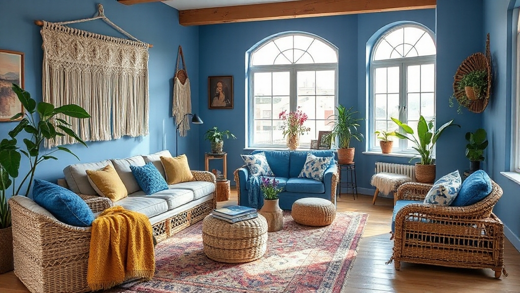 bohemian style living spaces