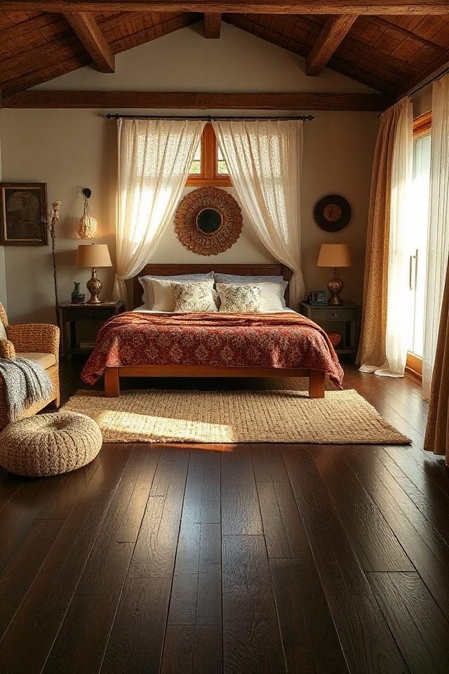 boho sanctuary with textures