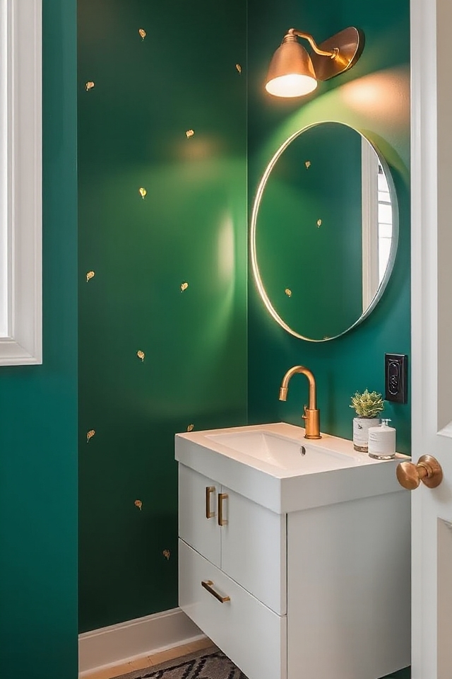 15 Half Bathroom Decor Ideas That Are Practical & Cute 73 bold accent wall ideas