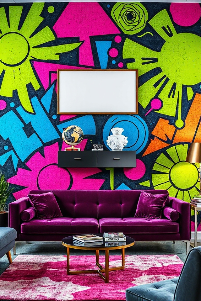 bold funky wall patterns