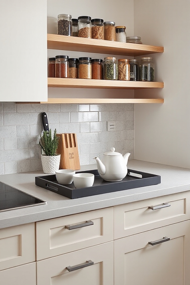 28 Kitchen Counter Styling Ideas That Are Functional and Beautiful 29 clutter free kitchen organization strategies