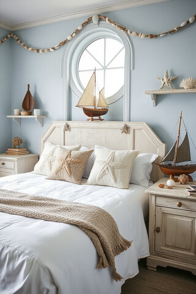 40 Nautical Bedroom Ideas if You Love Boats and Adventures 156 coastal charm decor accents