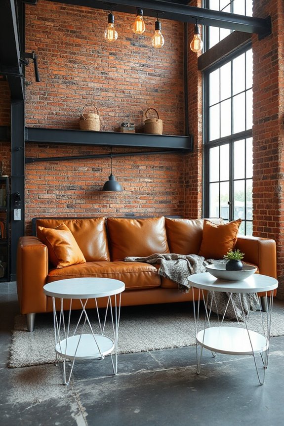 comfortable industrial chic furniture