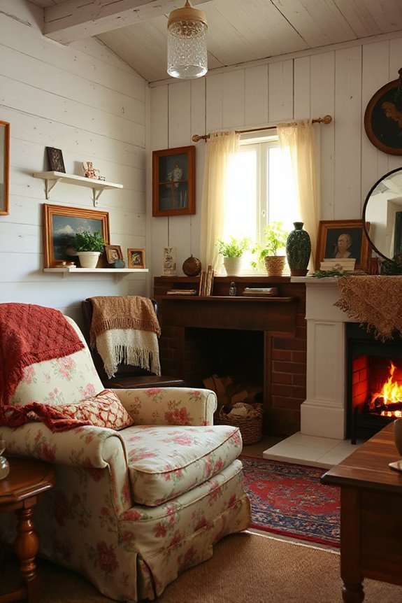cozy candlelit cottagecore decor