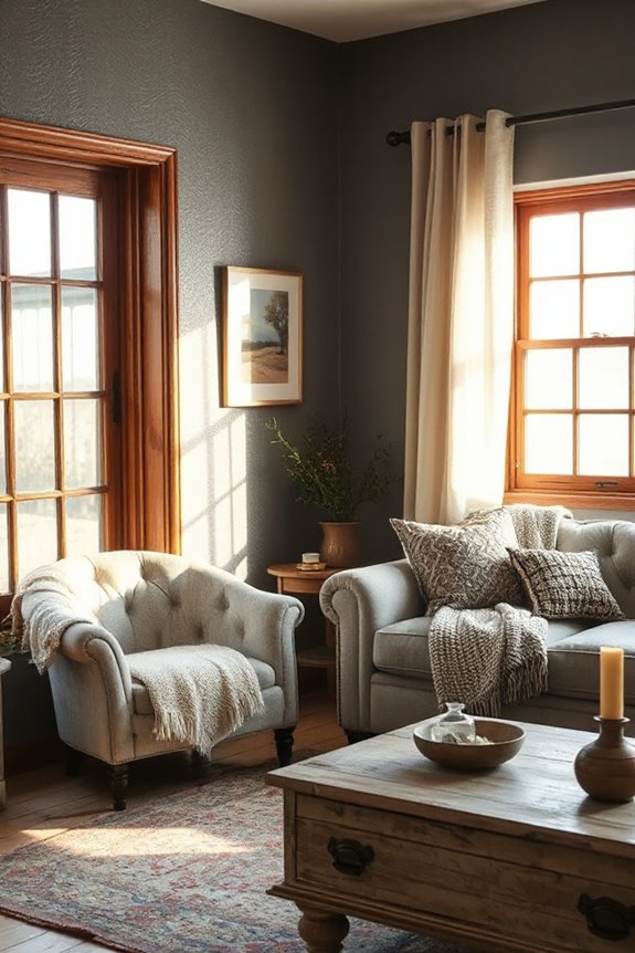 16 Beautiful Grey Farmhouse Living Rooms We Love 54 cozy grey farmhouse retreat