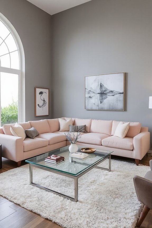 cozy modern sectional design
