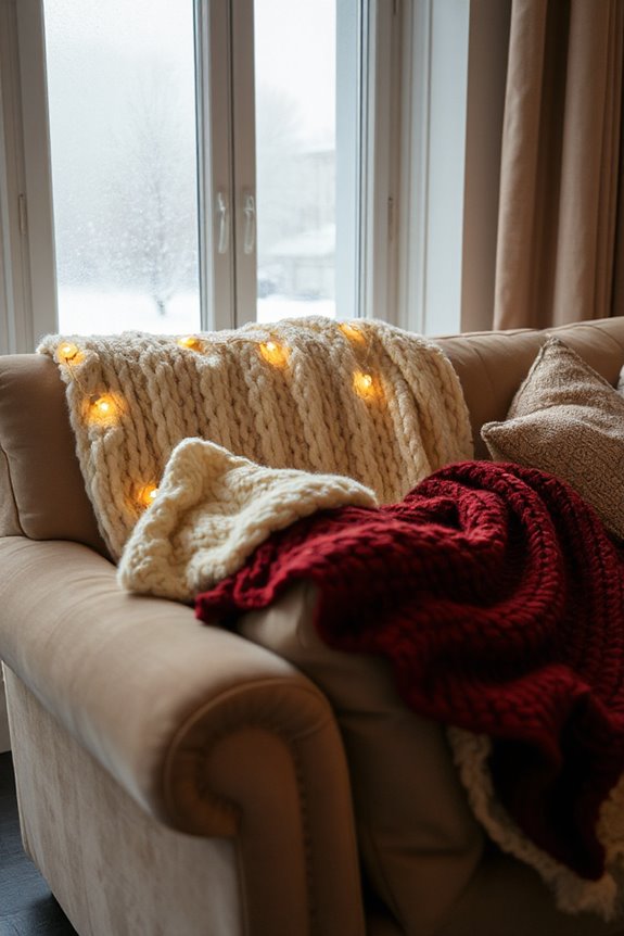 cozy string light ambiance