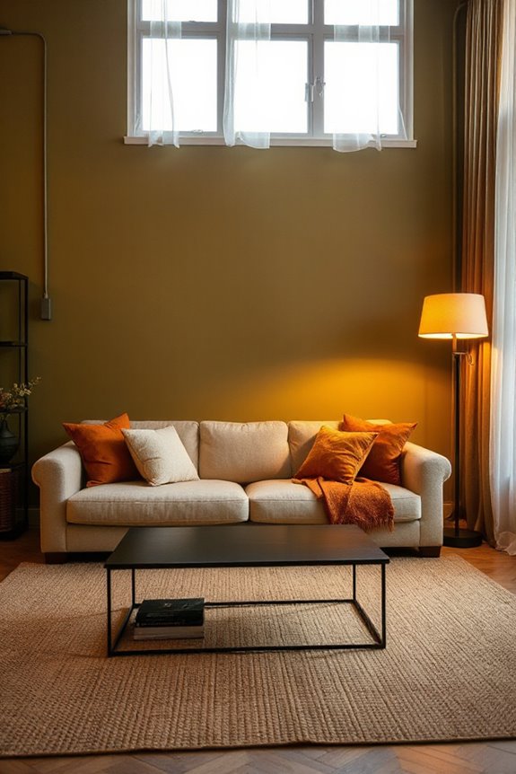 cozy warm lighting accents