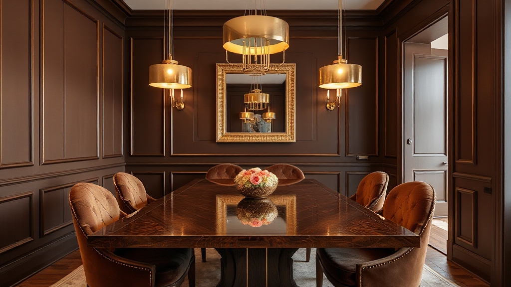 elegant chocolate and gold