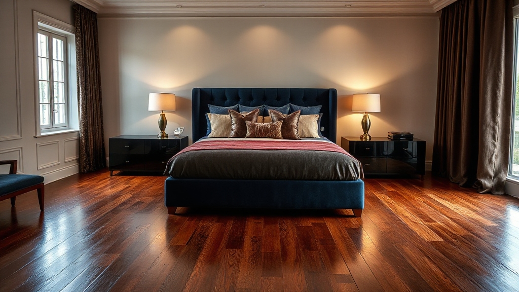 elegant dark wood bedrooms