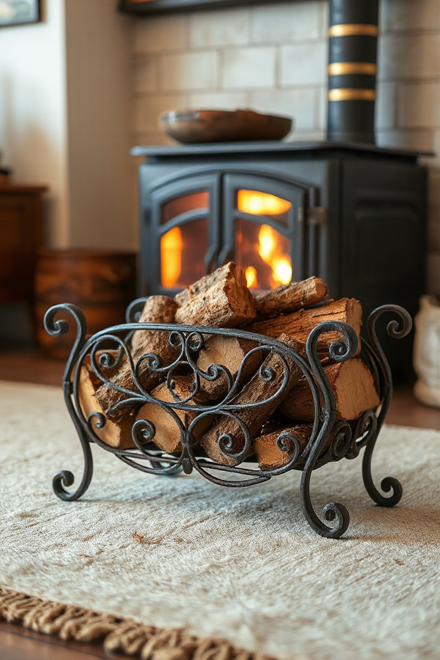 40 Wood-Burning Stove Decor Ideas To Warm Up Your Space 177 elegant functional firewood storage