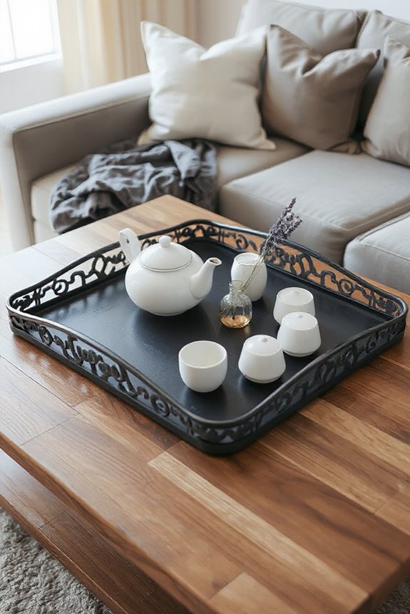 15 Ways to Use Coffee Table Trays to Style Your Living Room 61 elegant functional serving trays