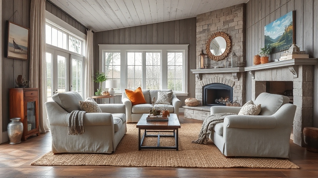 elegant grey farmhouse interiors