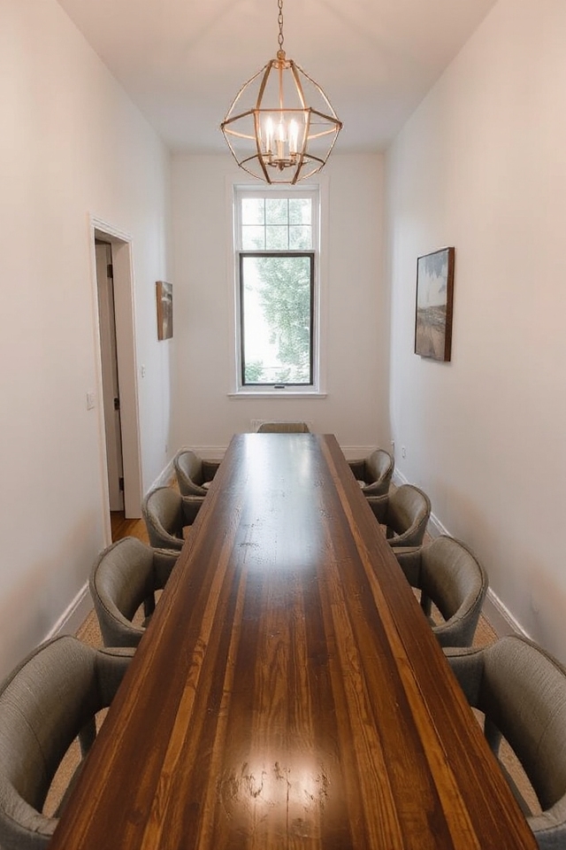 elongated space with style