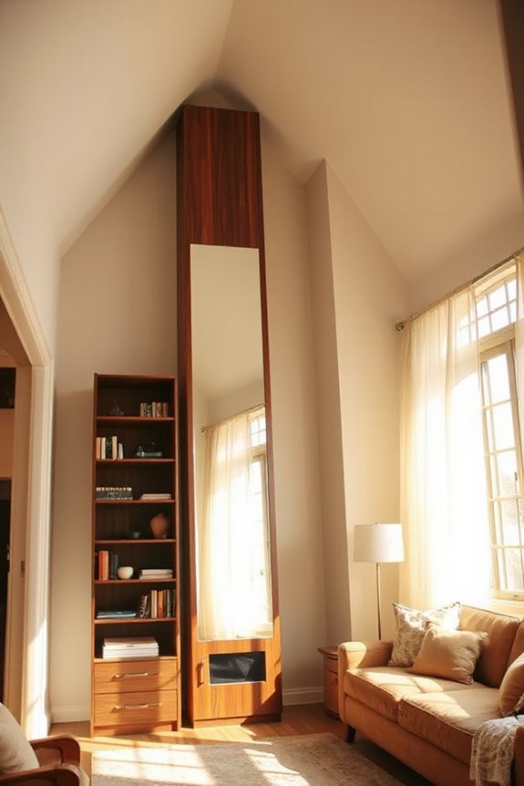 15 Design Hacks For A Low Ceiling Living Room 16 enhance vertical space visually