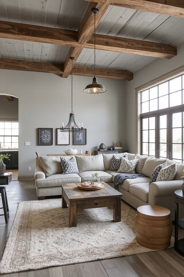 industrial rustic cozy blend