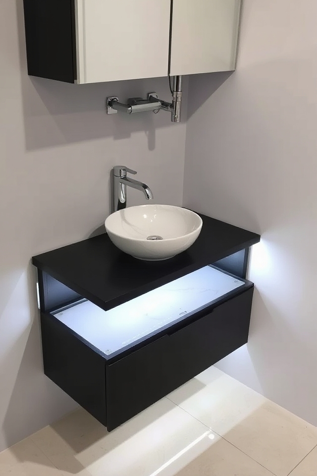 integrated lighting for vanities