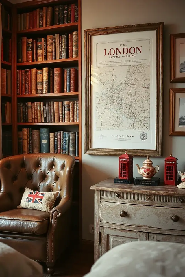 literary inspired vintage decor