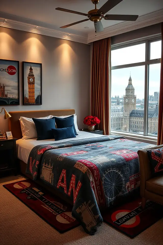 london inspired decorative throw rugs