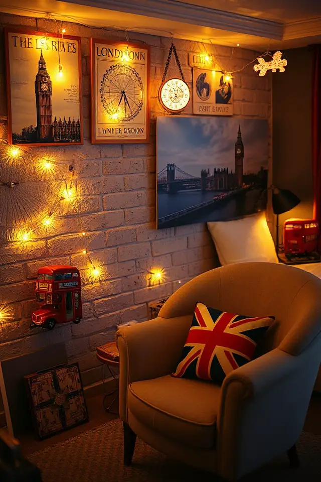 london themed lighting accents charm