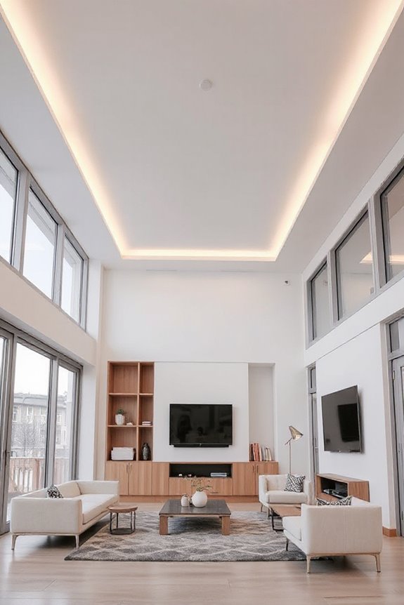 15 Design Hacks For A Low Ceiling Living Room 94 maximize height with minimalism