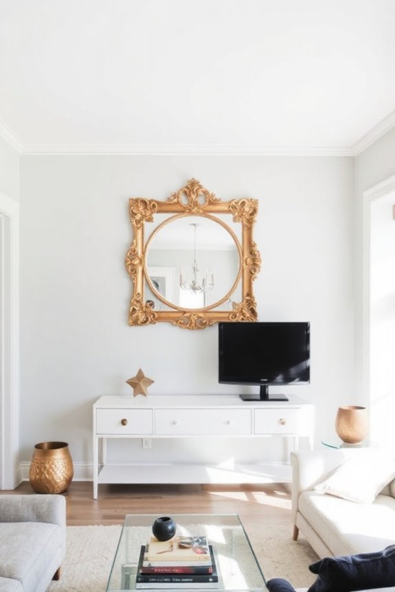 15 Design Hacks For A Low Ceiling Living Room 45 maximize light with mirrors