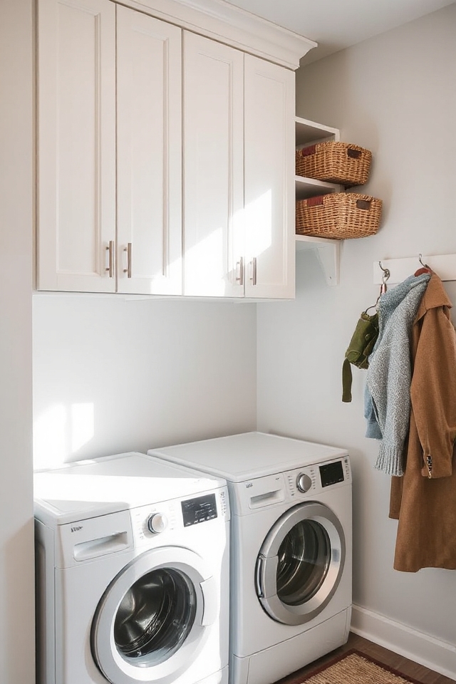 27 Clever Mudroom and Laundry Room Ideas To Maximize Space 93 maximize storage with cabinets