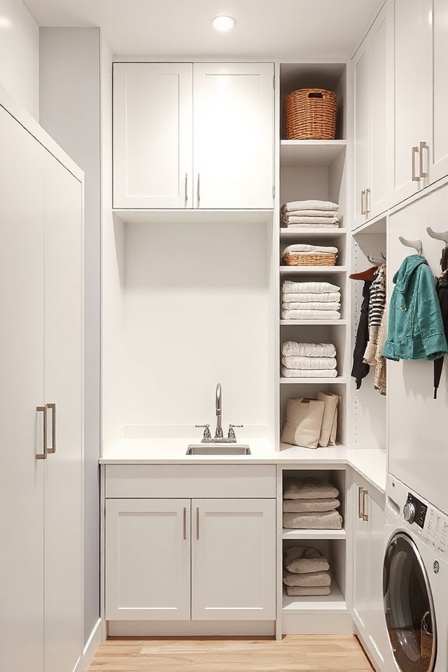 27 Clever Mudroom and Laundry Room Ideas To Maximize Space 30 maximize storage with slimline
