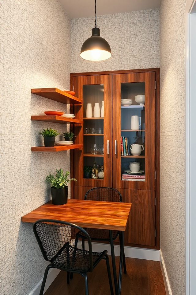 maximize vertical dining space