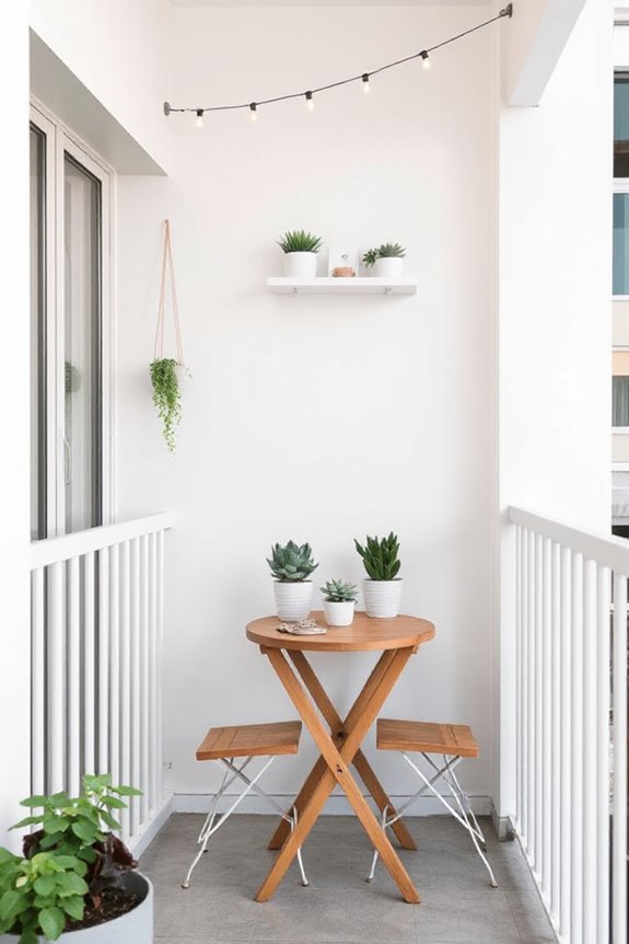 25 Small Balcony Apartment Decor Ideas That Will Transform Your Tiny Space 26 minimal uncluttered streamlined purposeful