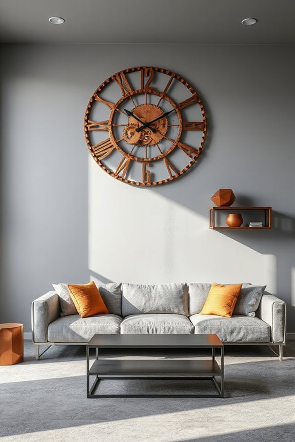 15 Grey and Copper Living Room Concepts to Nail Industrial Style 93 minimalist grey and copper decor