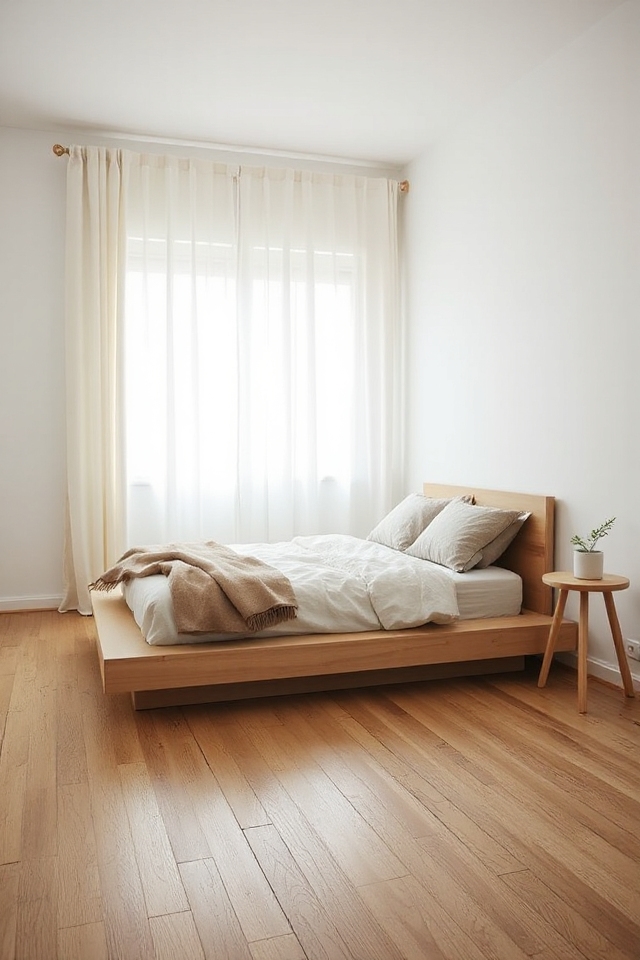 Would You Try A No Headboard Bedroom? These 22 Homes Make It Work 23 minimalist scandinavian bedroom design