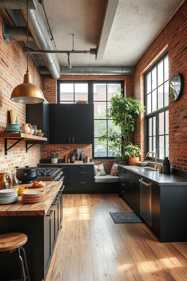 12 Modern Loft Kitchens That Are Equal Parts Cozy and Chic 68 modern rustic kitchen fusion