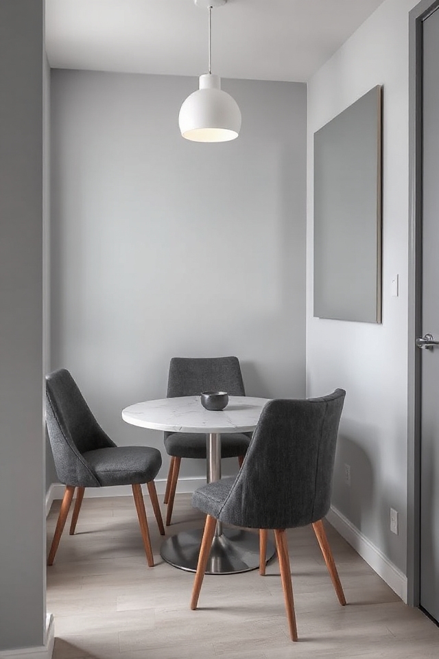 monochromatic decor expands space