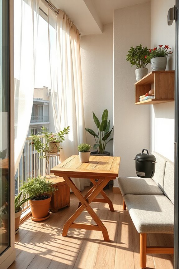 25 Small Balcony Apartment Decor Ideas That Will Transform Your Tiny Space 3 multifunctional space saving transformable compact