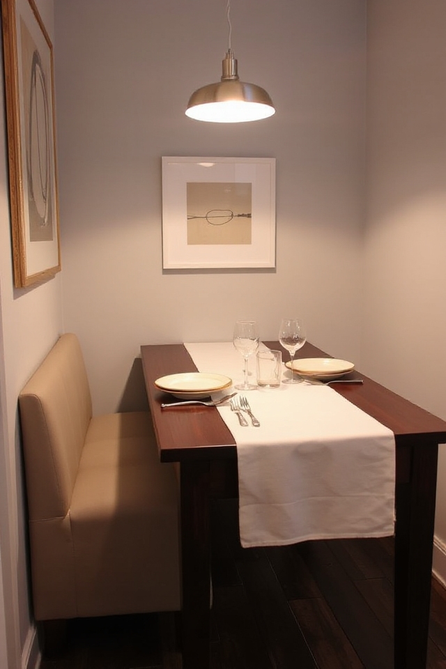 narrow console table dining