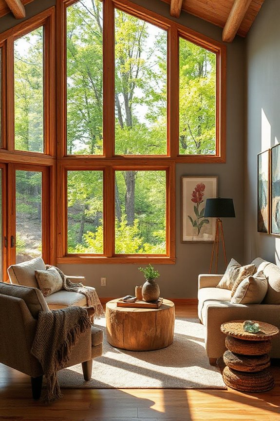 15 Mountain Style Living Room Ideas for Natural Comfort 35 nature inspired mountain decor