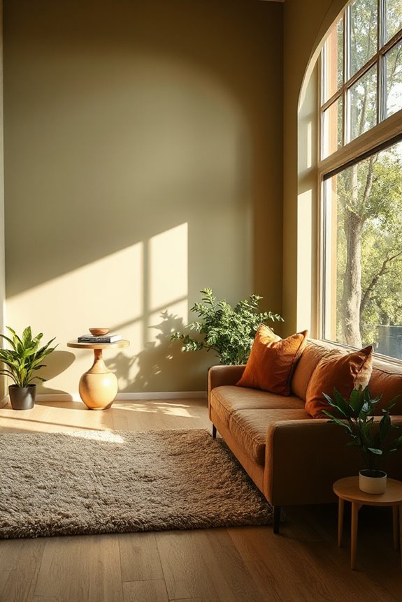 olive green rust decor harmony
