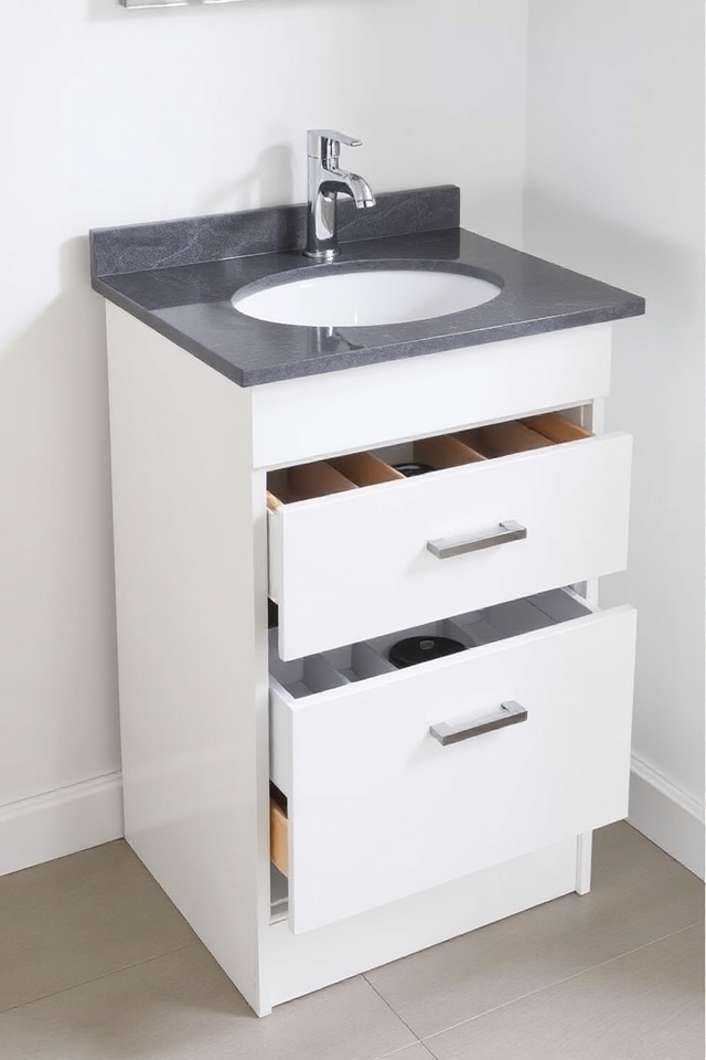 organized elegance in bathrooms