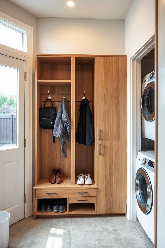 27 Clever Mudroom and Laundry Room Ideas To Maximize Space 149 organized entryway drop zone