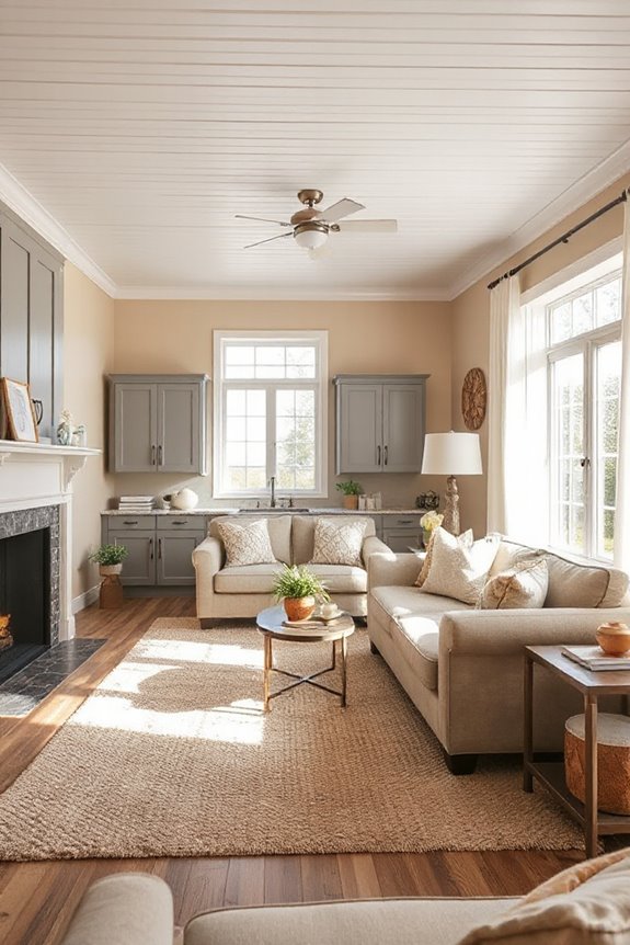 16 Beautiful Grey Farmhouse Living Rooms We Love 75 rustic elegance with neutrality