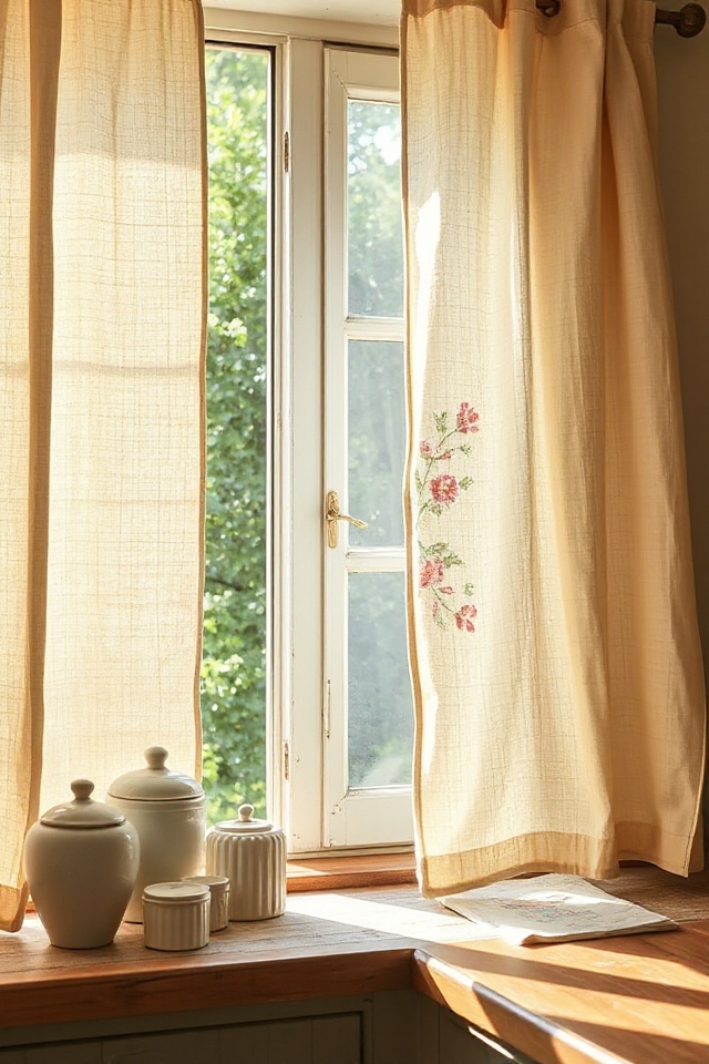 rustic linen cotton treatments