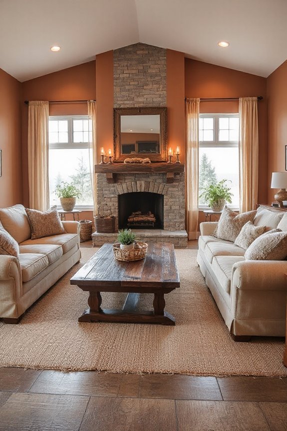 Don’t Miss These 22 Stunning Living Rooms in Warm Neutrals 16 rustic warmth and elegance