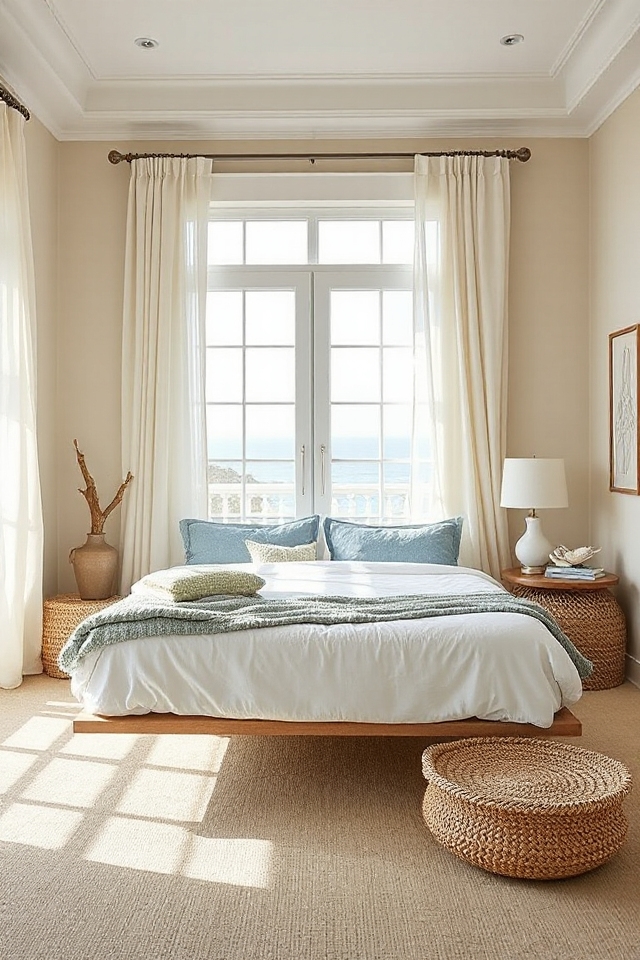 Would You Try A No Headboard Bedroom? These 22 Homes Make It Work 58 serene coastal bedroom retreat