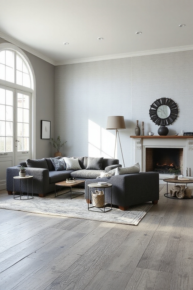 serene monochrome farmhouse elegance